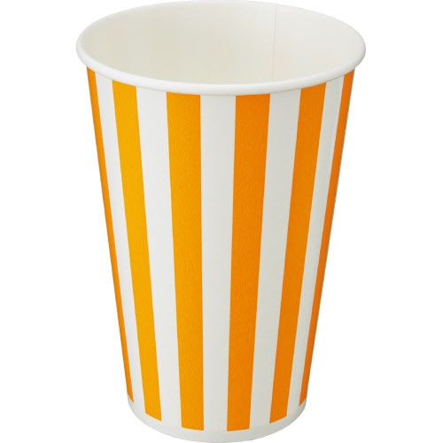 トーカン　両面ラミネートカップ　ストライプ　480ml（16オンス）　1パック（50個）（ご注文単位1パック）【直送品】