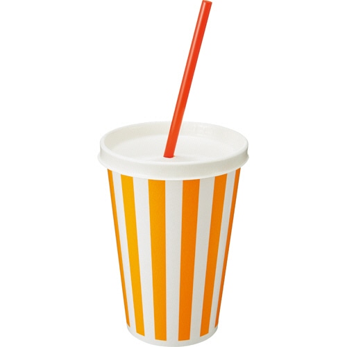 トーカン 両面ラミネートカップ ストライプ 480ml(16オンス) 1パック(50個)(ご注文単位1パック)【直送品】