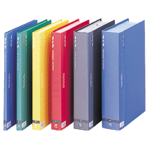 ビュートン　クリヤーブック　A4タテ　40ポケット　背幅26mm　ダークグレー　BCB-A4-40DG　1セット（6冊）（ご注文単位1セット）【直送品】