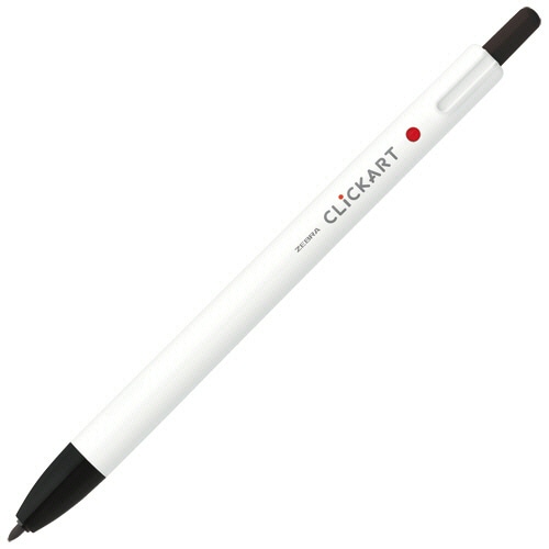 ゼブラ　ノック式水性カラーペン　クリッカート　黒　WYSS22-BK　1セット（10本）（ご注文単位1セット）【直送品】