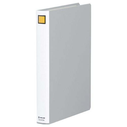 キングジム　キングファイル　スーパードッチ（脱・着）イージー　A4タテ　200枚収容　20mmとじ　背幅36mm　グレー　2472A-GY　1セット（10冊）（ご注文単位1セット）【直送品】