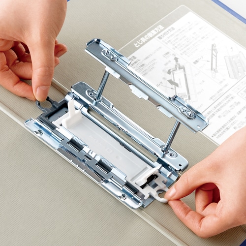 キングジム　キングファイル　スーパードッチ（脱・着）イージー　A4タテ　200枚収容　20mmとじ　背幅36mm　グレー　2472A-GY　1セット（10冊）（ご注文単位1セット）【直送品】