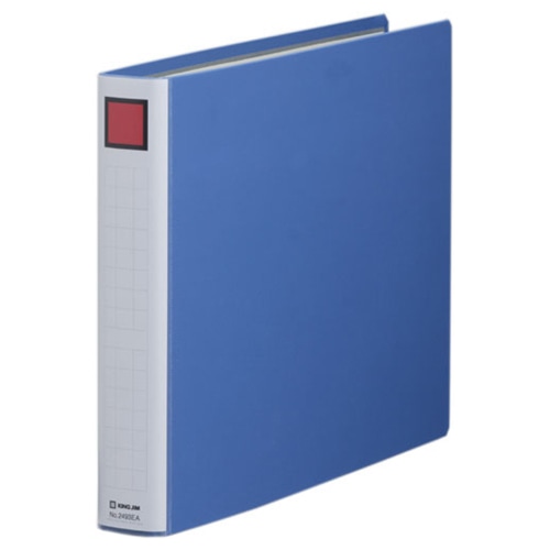 キングジム　キングファイル　スーパードッチ（脱・着）イージー　B4ヨコ　300枚収容　30mmとじ　背幅46mm　青　2493EA-B　1セット（10冊）（ご注文単位1セット）【直送品】