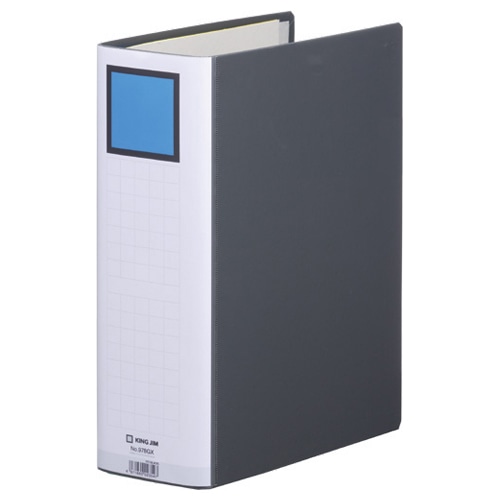 キングジム　キングファイルG　GXシリーズ　A4タテ　800枚収容　80mmとじ　背幅96mm　黒　978GX-BK　1セット（10冊）（ご注文単位1セット）【直送品】