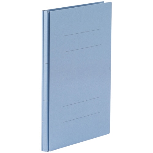 TANOSEE　背幅伸縮フラットファイル（PPラミ表紙）　A4タテ　1000枚収容　背幅18-118mm　ブルー　1セット（50冊）（ご注文単位1セット）【直送品】