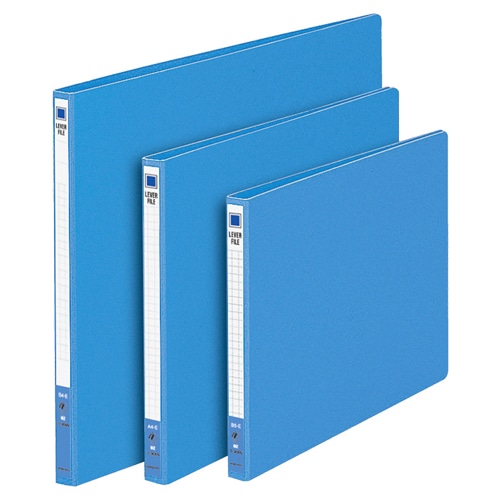 コクヨ レバーファイル(MZ) A4ヨコ 100枚収容 背幅20mm 青 フ-305NB 1セット(10冊)(ご注文単位1セット)【直送品】