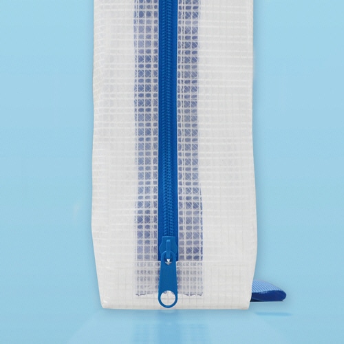 マグエックス メッシュケース マチあり A3 青 MMCL-A3 1セット(10枚)(ご注文単位1セット)【直送品】