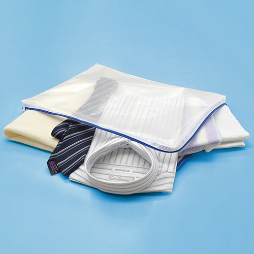 マグエックス メッシュケース マチあり A3 青 MMCL-A3 1セット(10枚)(ご注文単位1セット)【直送品】