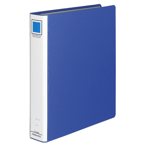 コクヨ　ロック式リングファイル（シングルレバー）　A4タテ　2穴　300枚収容　背幅50mm　青　フ-TL440B　1セット（4冊）（ご注文単位1セット）【直送品】