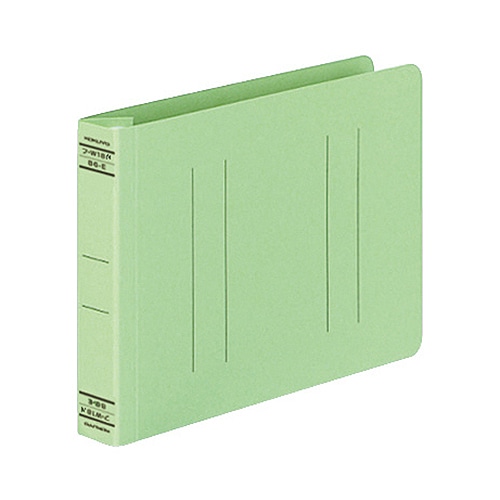 コクヨ　フラットファイルW（厚とじ）　B6ヨコ　250枚収容　背幅28mm　緑　フ-W18NG　1セット（10冊）（ご注文単位1セット）【直送品】