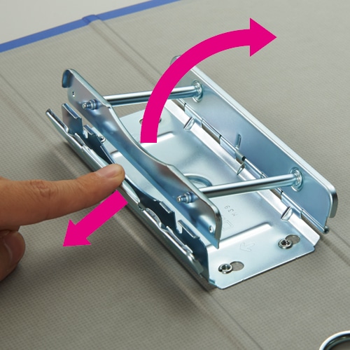 TANOSEE 片開きパイプ式ファイルKJ(指かけ穴付) A4タテ 500枚収容 50mmとじ 背幅66mm 青 1セット(30冊)(ご注文単位1セット)【直送品】