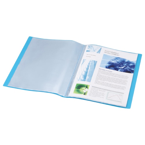 TANOSEE クリアブック(透明表紙) A4タテ 24ポケット 背幅15mm ピンク 1セット(40冊)(ご注文単位1セット)【直送品】