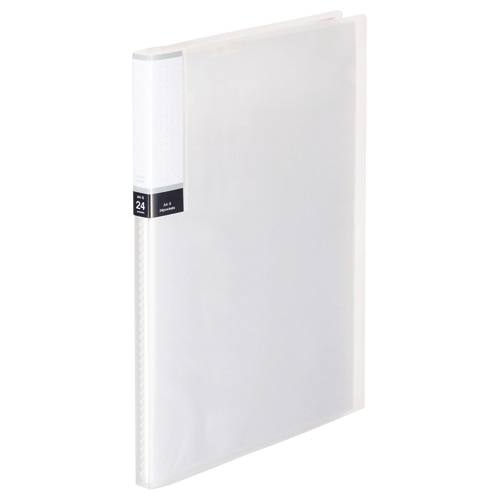 TANOSEE　クリアブック（透明表紙）　A4タテ　24ポケット　背幅15mm　クリア　1セット（40冊）（ご注文単位1セット）【直送品】