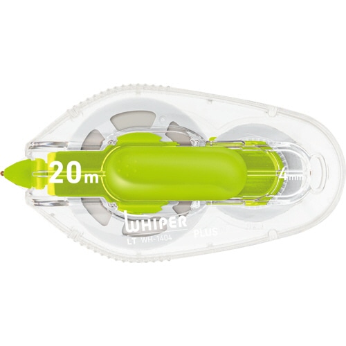 プラス　修正テープ　ホワイパーLT　4mm幅×20m　グリーン　WH-1404　1セット（10個）（ご注文単位1セット）【直送品】
