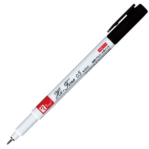 寺西化学 油性マーカー マジックインキ Hi-Fine 0.5 No.900 黒 M900R-T1 1セット(10本)(ご注文単位1セット)【直送品】