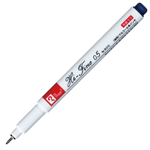 寺西化学　油性マーカー　マジックインキ　Hi-Fine　0.5　No.900　青　M900R-T3　1セット（10本）（ご注文単位1セット）【直送品】