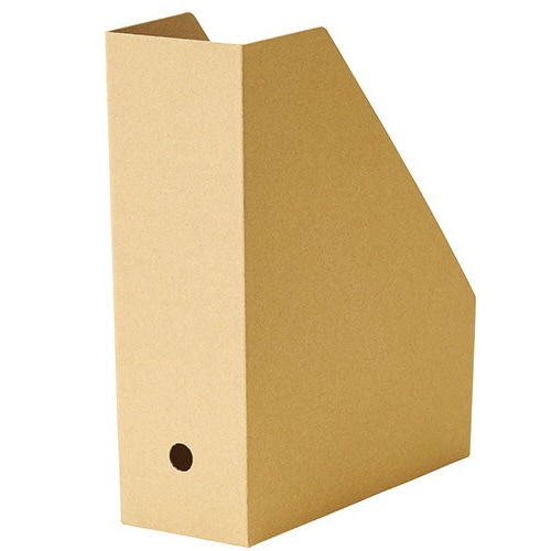 TANOSEE ボックスファイル(ナチュラル) 軽量エコタイプ A4タテ 背幅100mm 1セット(100冊:5冊×20パック)(ご注文単位1セット)【直送品】