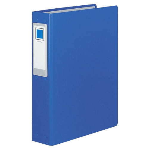コクヨ　チューブファイル（ロングボディ）　片開き　A4タテ　2穴　400枚収容　40mmとじ　背幅69mm　青　フ-L640NB　1セット（2冊）（ご注文単位1セット）【直送品】