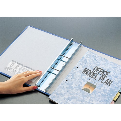 コクヨ チューブファイル(ロングボディ) 片開き A4タテ 2穴 400枚収容 40mmとじ 背幅69mm 青 フ-L640NB 1セット(2冊)(ご注文単位1セット)【直送品】