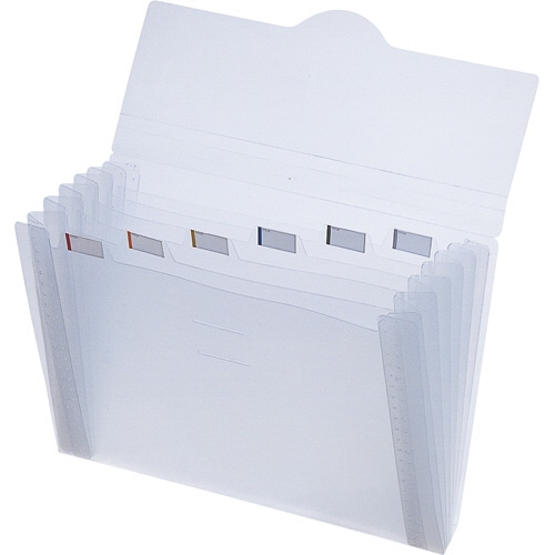 リヒトラブ インナードキュメントファイル A4 5仕切り6ポケット 乳白 A-7700-1 1セット(10冊)(ご注文単位1セット)【直送品】