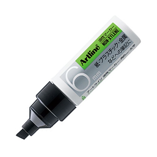 シヤチハタ　油性マーカー　アートライン　角6　黒　K-50　1セット（10本）（ご注文単位1セット）【直送品】