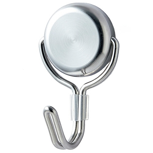 ミツヤ ステンレスボディ パワーマグネットフック フラット 耐荷重3kg シルバー PMH-SUS3 1セット(5個)(ご注文単位1セット)【直送品】