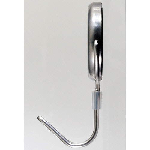 ミツヤ ステンレスボディ パワーマグネットフック フラット 耐荷重3kg シルバー PMH-SUS3 1セット(5個)(ご注文単位1セット)【直送品】