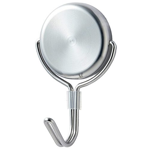 ミツヤ ステンレスボディ パワーマグネットフック フラット 耐荷重7kg シルバー PMH-SUS7 1セット(5個)(ご注文単位1セット)【直送品】