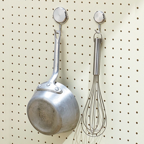 ミツヤ ステンレスボディ パワーマグネットフック フラット 耐荷重7kg シルバー PMH-SUS7 1セット(5個)(ご注文単位1セット)【直送品】