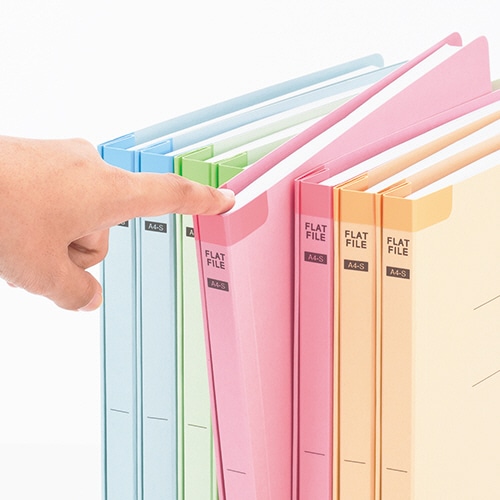 TANOSEE フラットファイル(背補強タイプ) A4タテ 150枚収容 背幅18mm ピンク 1セット(100冊:10冊×10パック)(ご注文単位1セット)【直送品】