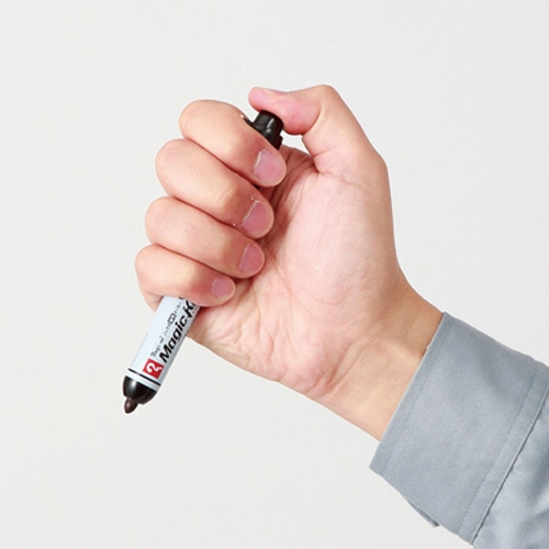 寺西化学 ノック式油性マーカー マジックノック 細字 黒 MKHP-T1 1セット(10本)(ご注文単位1セット)【直送品】