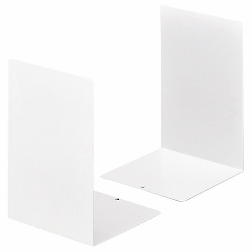 ライオン事務器　ブックエンド　小　ホワイト　L-60N　1セット（20枚：2枚×10組）（ご注文単位1セット）【直送品】