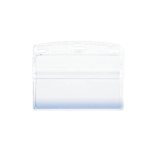 オープン工業　名札用ケース　ソフト　ヨコ　名刺サイズ　チャック付　NX-105　1セット（100枚：10枚×10パック）（ご注文単位1セット）【直送品】