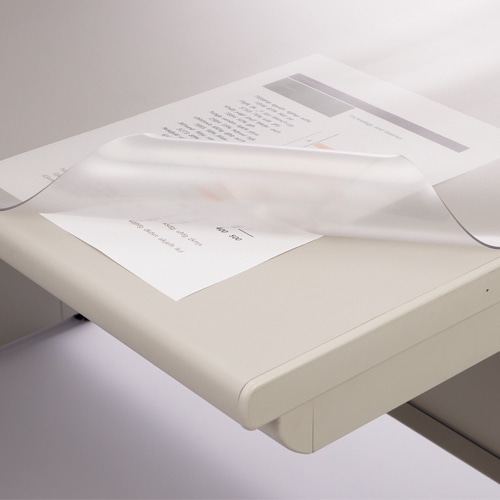 ライオン事務器　デスクマット　再生塩ビ製　ノングレア仕上　シングル　990×690×1.5mm　No.107-SRM　1セット（10枚）（ご注文単位1セット）【直送品】