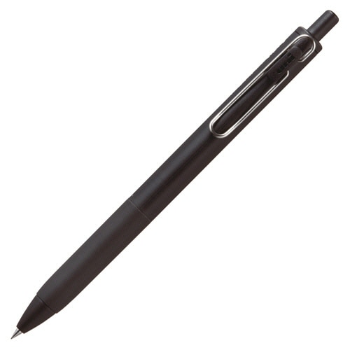 三菱鉛筆 ゲルインクボールペン ユニボール ワン 0.38mm 黒 (軸色:黒) UMNS38BK.24 1セット(10本)(ご注文単位1セット)【直送品】