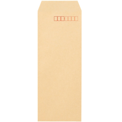 TANOSEE クラフト封筒 テープ付 長4 70g/m2 〒枠あり 1セット(3000枚:1000枚×3箱)(ご注文単位1セット)【直送品】