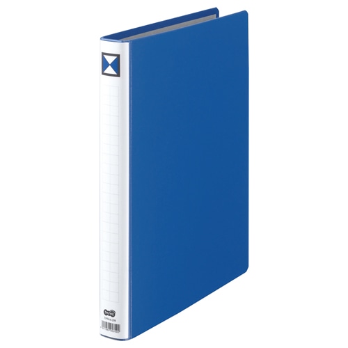 TANOSEE　両開きパイプ式ファイル　A4タテ　200枚収容　20mmとじ　背幅36mm　青　1セット（30冊）（ご注文単位1セット）【直送品】