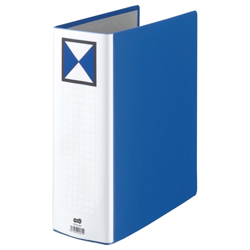 TANOSEE　両開きパイプ式ファイル　A4タテ　900枚収容　90mmとじ　背幅106mm　青　1セット（30冊）（ご注文単位1セット）【直送品】