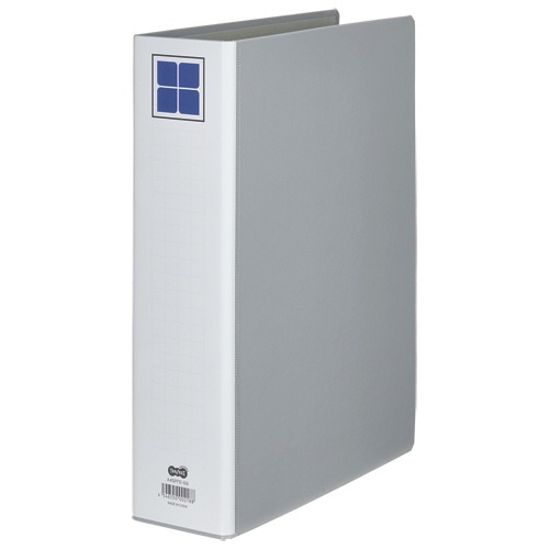 TANOSEE　片開きパイプ式ファイルE　A4タテ　500枚収容　50mmとじ　背幅76mm　グレー　1セット（30冊）（ご注文単位1セット）【直送品】