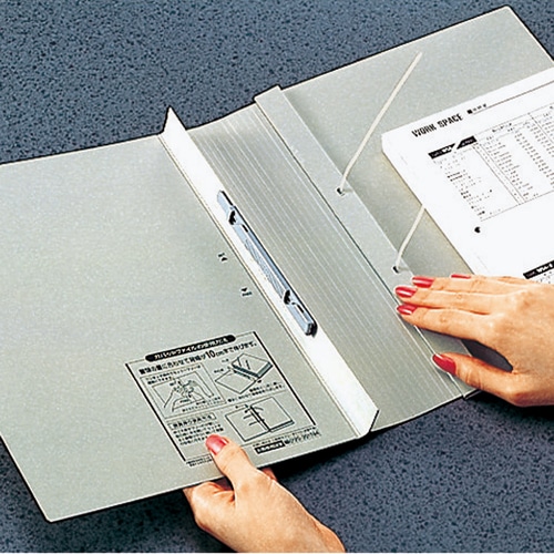 コクヨ ガバットファイル(紙製) A3ヨコ(ひも付き) 1000枚収容 背幅13-113mm グレー フ-H948M 1セット(10冊)(ご注文単位1セット)【直送品】