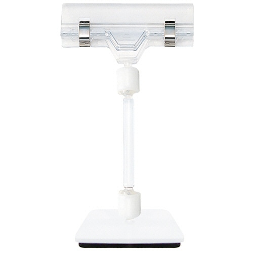 共栄プラスチック　クリックス　マグネットスタンド　M　ホワイト／クリア　MC-60-M　1セット（10個）（ご注文単位1セット）【直送品】