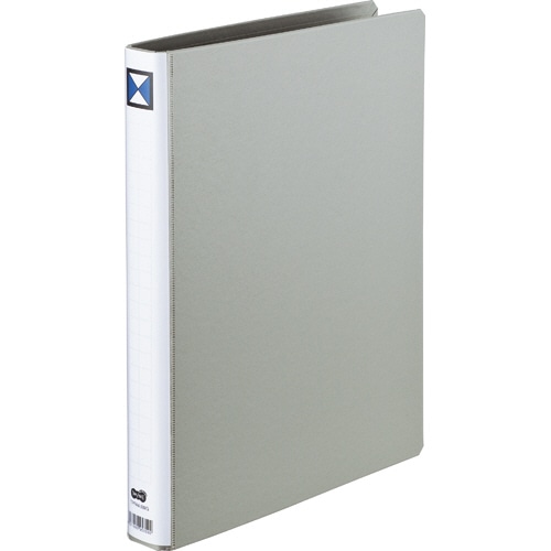 TANOSEE　両開きパイプ式ファイル　A4タテ　200枚収容　20mmとじ　背幅36mm　グレー　1セット（30冊）（ご注文単位1セット）【直送品】
