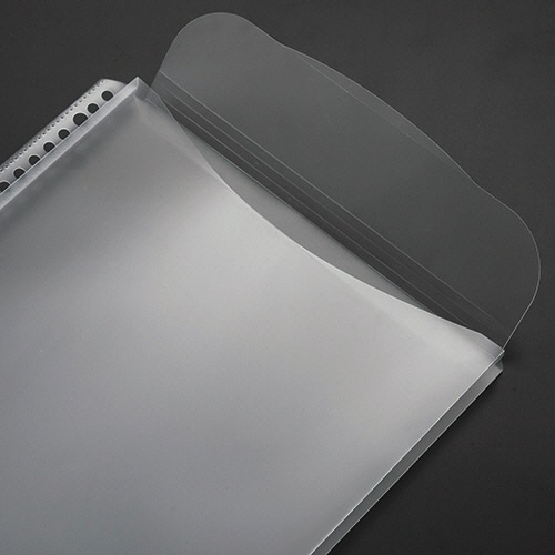 TANOSEE クリアファイル用リフィル (マチ・フタ付タイプ) A4タテ 2・4・30穴 1セット(300枚:10枚×30パック)(ご注文単位1セット)【直送品】