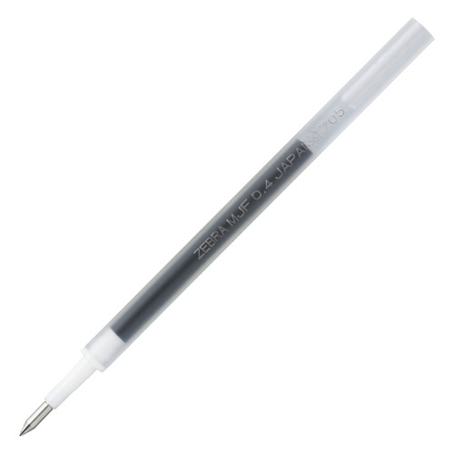 ゼブラ ジェルボールペン替芯 MJF-0.4芯 黒 RMJF4-BK 1セット(10本)(ご注文単位1セット)【直送品】