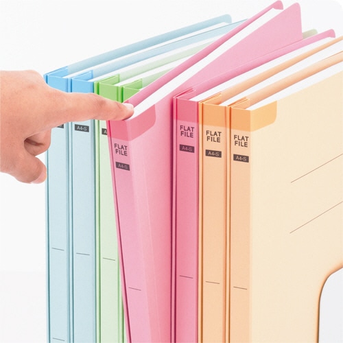 TANOSEE フラットファイル(背補強タイプ) 厚とじ A4タテ 250枚収容 背幅28mm ピンク 1セット(100冊:10冊×10パック)(ご注文単位1セット)【直送品】