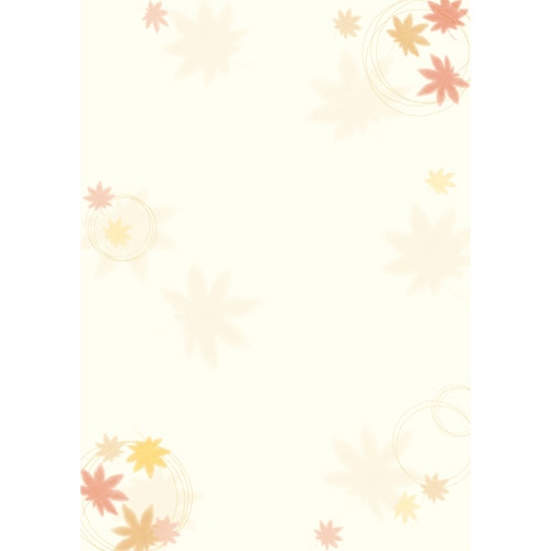 ササガワ　OA対応和柄用紙　和ごころ　A4判　紅葉　4-1003　1セット（50枚：10枚×5冊）（ご注文単位1セット）【直送品】