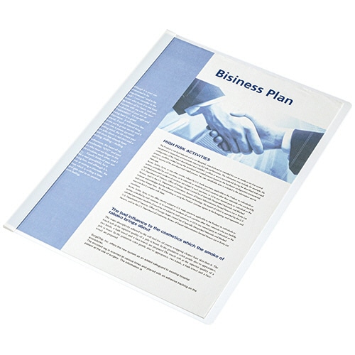 TANOSEE　レールホルダー（エコノミータイプ）　A4タテ　20枚収容　白　1セット（300冊：30冊×10パック）（ご注文単位1セット）【直送品】