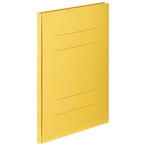 TANOSEE　背幅伸縮フラットファイル（エコノミータイプ）　A4タテ　約800枚収容　背幅18～98mm　イエロー　1セット（50冊）（ご注文単位1セット）【直送品】