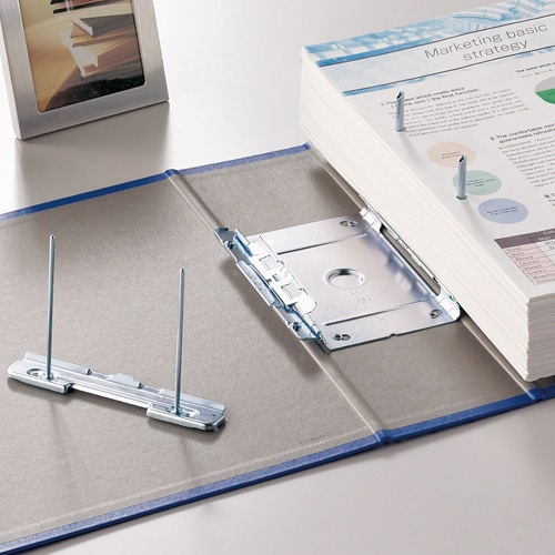 TANOSEE 両開きパイプ式ファイル A4タテ 400枚収容 40mmとじ 背幅56mm 青 1セット(30冊)(ご注文単位1セット)【直送品】