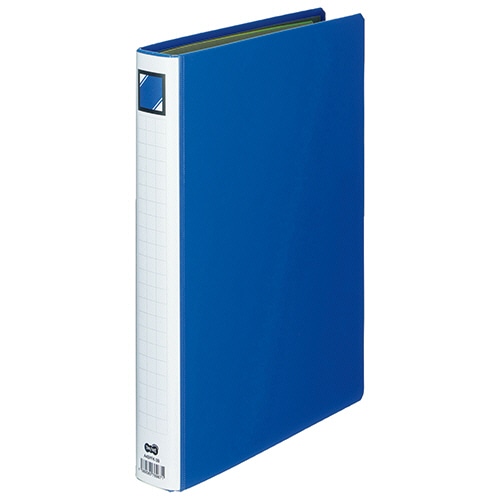 TANOSEE　片開きパイプ式ファイル（インデックス付）　A4タテ　300枚収容　30mmとじ　背幅46mm　青　1セット（30冊）（ご注文単位1セット）【直送品】